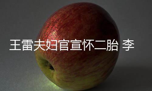 曝想胎 儿萌孕王雷官宣显自李小肚明怀二要女夫妇