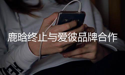 彼品牌合工作系 鹿晗室发声明与爱终止作关